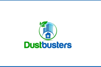 create modern clean house, janitorial or commercial cleaning logo