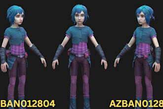 3d model, 3d character modeling, 3d character design for game and film