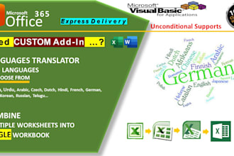 develop custom excel addin to automate your repetitive work