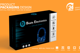 create mailer box design and shipping box with 3d mockup