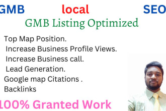 optimized gmb profile listing and highly gmb ranked