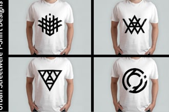 do unique  urban streetwear brand bold initial logo