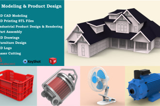do 3d cad modeling cad design 3d printing stl, dwg, dxf files