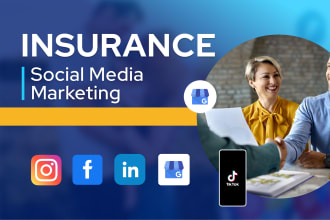 do insurance social media marketing, website design