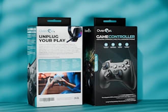 do packaging design and product box design with realistic 3d