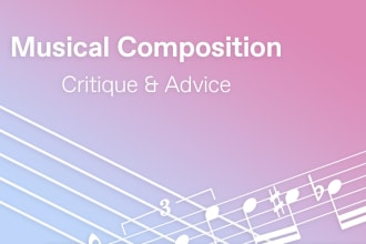 critique and give you advice on your musical compositions