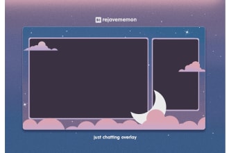 design facebook live stream overlay