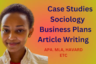 research and write nursing, healthcare, and business case studies