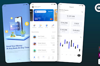 design a modern mobile app UI UX for ios and android
