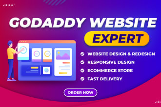 design and redesign godaddy website professionally