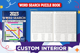 create niche based all types of custom puzzles books for KDP
