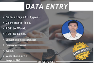 do data entry expert and admin support work