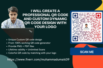 create a professional qr code with your logo and text