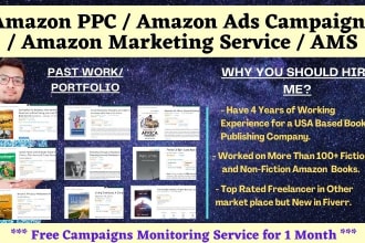 set up, manage, and optimize your amazon PPC campaign, sponsored ads