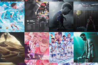 create a professional sport flyer and poster