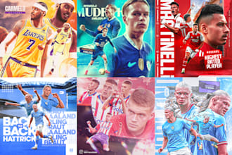 design sport graphic for social media