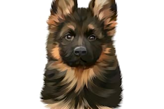 be making pet vector art for christmas gifts etc