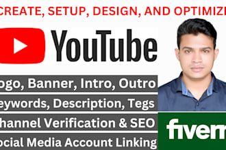 create, setup and design professional youtube channel