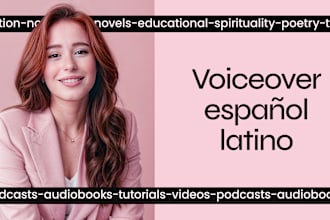 record a professional female spanish voice over