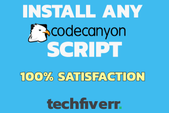install and setup any codecanyon scripts