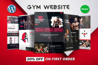 design fitness website for fitness gym trainers