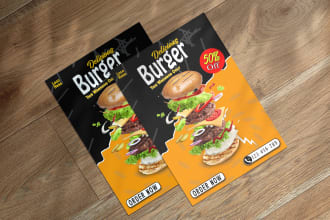 design food, event, product advertisement posters and flyers
