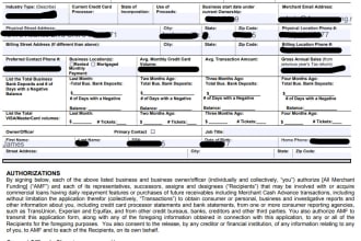 provide merchant cash advance leads application statements