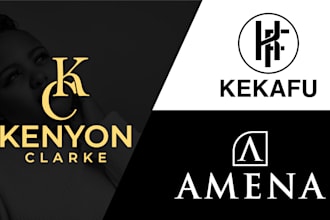 create luxury fashion monogram logo design