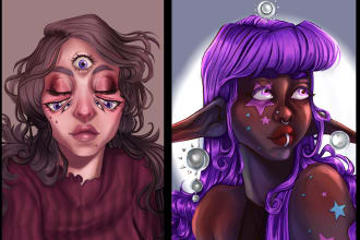 paint professional picture of your character
