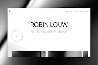 build a professional framer website