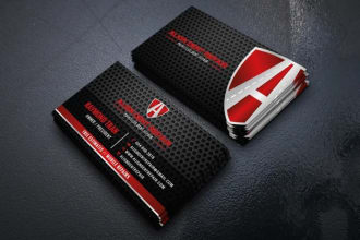 create a luxury professional business card with a qr code