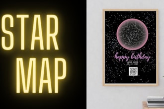 personalized star map perfect for gift giving