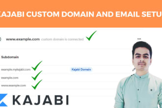 point domain to kajabi and setup custom email mx dns record