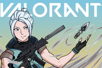 draw a custom youtube thumbnails for you