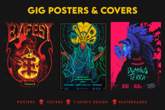 create the most amazing illustration for your poster design