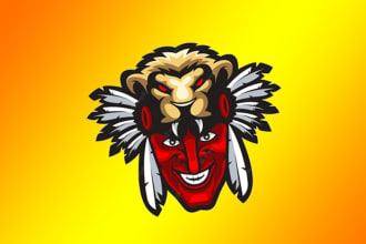 design awesome african mask logo within 1 day