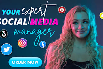 be your social media marketing manager and content creator