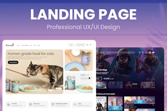 design responsive landing page in figma UI UX