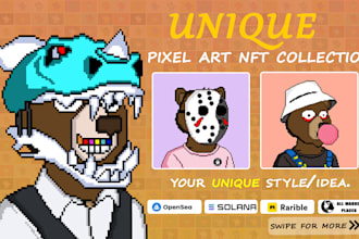 create crypto punks, pixel nft art collection