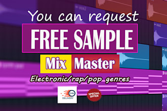 mix and master  your rap,edm,trap,rnb,pop song