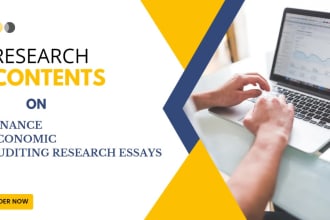 do finance, economic and auditing research essays