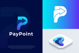 design modern startup, tech, security and crypto technology logo
