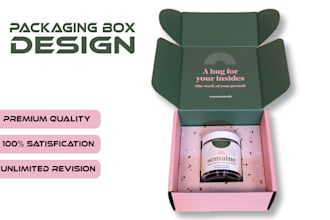 do packaging box design, mailer subscription box design with 3d mockup