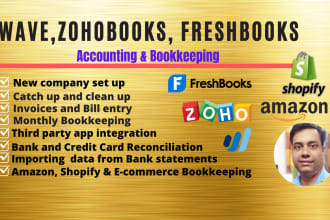 do accounting with wave zoho books freshbooks reconciliation