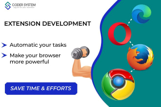 be your extension developer for building any kind of chrome or firefox extension