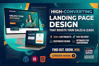 design a high converting wordpress elementor landing page