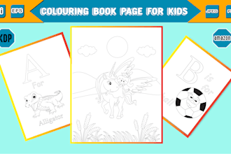 do unique colouring book page for children and adults