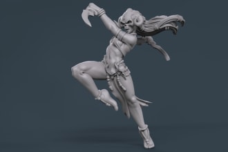3d model 3d printing  sculpture character zbrush 3d modeling miniature 3d sculpt