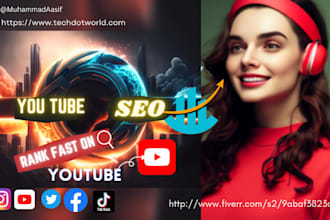 be your you tube growth manager and SEO specialist