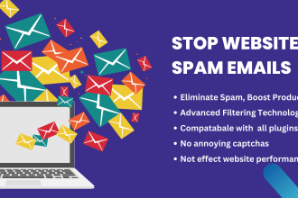 setup protection to stop wordpress spam submissions comments registrations